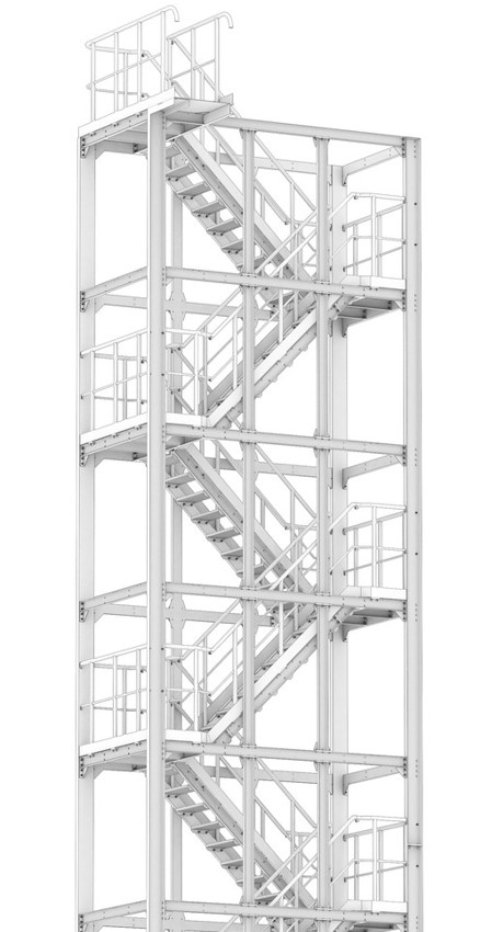 Stair scaffold towers