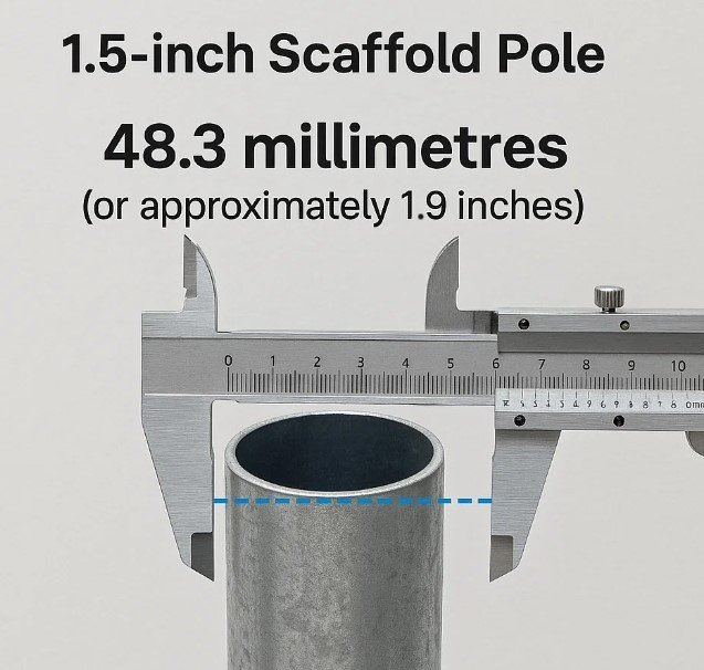 1.5-inch scaffold pole